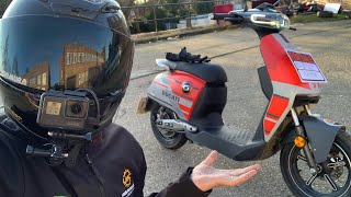 TESTANDO MOTO ELETRICA CUx da SUPER SOCCO | MOTO filmadores UK