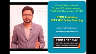 Force Distribution & Types of Tooth Movement - Textbook Discussion - Proffit