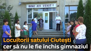 Locuitorii satului Ciutești, Nisporeni cer să nu fie închis gimnaziul din localitate