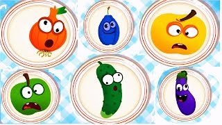 Baby Play & Learn Names Of Fruits Vegetables With Funny Food Games