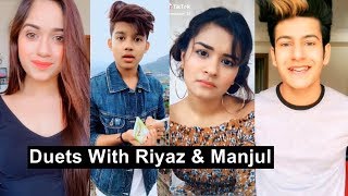 Riyaz Manjul Duets Musically Video With Avneet, Jannat and Cute Girls Best Duets Tiktok