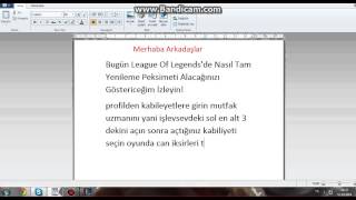 League Of Legends Tam Yenileme Peksimeti Almak