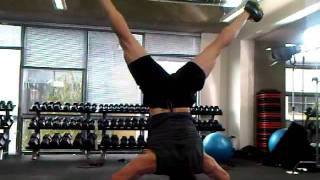 Tony Horton doing X-Hand Stand