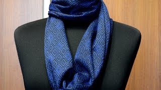 Как сшить шарф хомут для мужчины/Мастер-класс