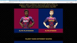 как получить костюм FC Barcelona в ROBLOX