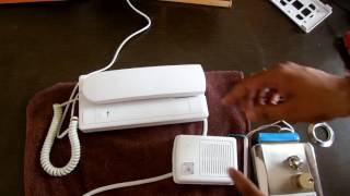 Audio Door Phone with Electronic Lock Working & Demonstration