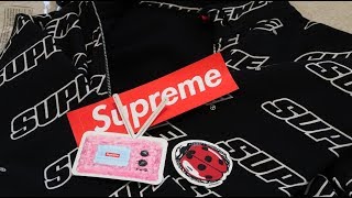 Supreme SS18 Week 6 Pickup/Unboxing Repeat Zip Up Hooded Sweatshirt
