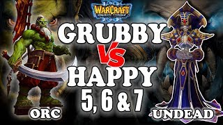 Grubby | "Grubby vs Happy - Game 5, 6 & 7" | Warcraft 3 | ORC vs UD