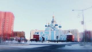 Зима в Норильске. Winter in Norilsk timelapse
