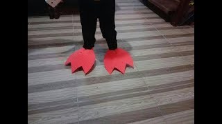 como hacer patas de pollo en fomi ✄