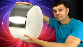 ЭКСПЕРИМЕНТЫ С БОЛЬШИМ МАГНИТОМ Amazing Tricks and experiments with Monster Magnet
