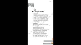 Explanation of poem A Thing Of Beauty class 12 flamingo