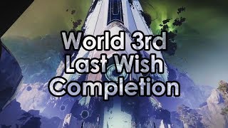 Destiny 2: World's 3rd Last Wish Raid Completion - All Bosses & Kills