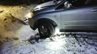 Offroad лайт в темноте, но без лебёдки не обошлось... SsangYong Kyron & Mitsubishi Pajero Sport 2