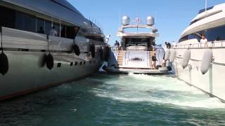 Yacht docking in St. Tropez