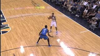 Bryce Cotton's HUGE One-Handed Oop Finish