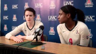 Tiffany Owens and Paige Weber Post Game 11-20-10