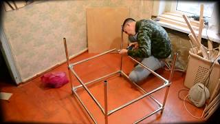 Стол из фанеры и металла