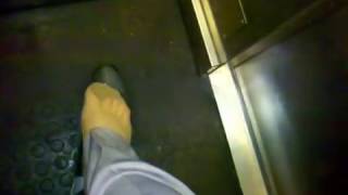 dangling nylons in heels on lift
