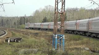ЧС2-929, с поездом №76 Москва - Тында, ст.Ревда