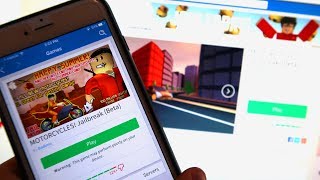 FIRST TIME PLAYING ROBLOX JAILBREAK ON MY PHONE!!