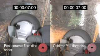 NEW 3M™ Cubitron™ II 982C Abrasive Fibre Disc   Weld Grinding Comparison