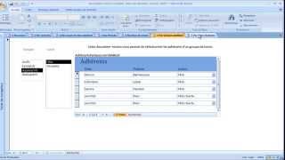 Formulaires de recherche Access, sélection simple et rapide