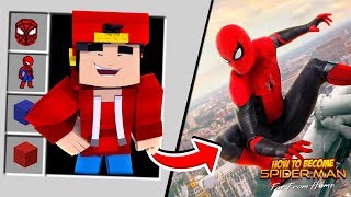 Minecraft - HOW TO BECOME SPIDER-MAN FAR FROM HOME!!