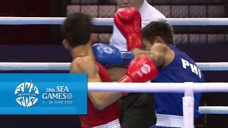 Boxing (Day 3) Men's Flyweight (52kg) Semifinals Bout 53 | 28th SEA Games Singapore 2015