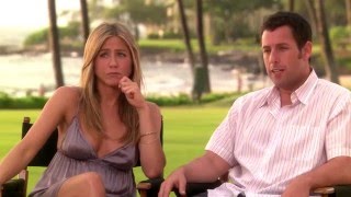 Jennifer Aniston with braless cleavage & pokies on BTS of 'Just Go With It' HD Edit