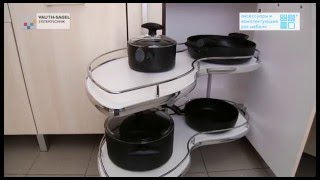 Кухонный механизм Твинкорнер (для прямых угловых шкафов)