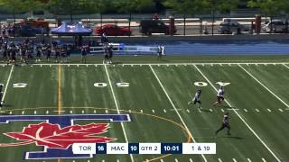 Football vs McMaster 8/30/3015