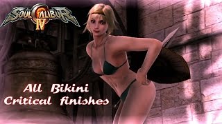 ALL Bikini Critical Finishes! -  Sexy Soul Calibur IV Gameplay Video
