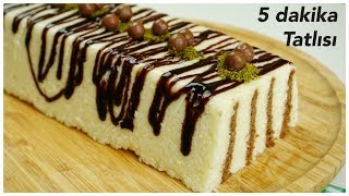 5 dakika tatlısı / çok az malzeme , çok çabuk ve enfes / sütlü tatlılar / Figen Ararat