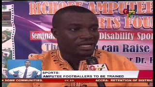 Amputee Footballers To Be Trained
