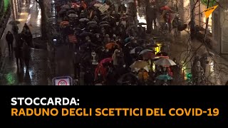 Stoccarda: raduno degli scettici del Covid-19