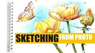 КАК РИСОВАТЬ ПО ФОТО SKETCHING from PHOTO