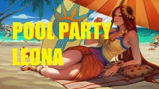 League of Legends - Pool Party Leona - Full Game With Friends