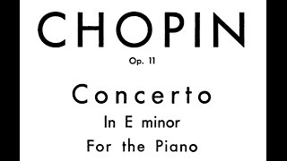 Chopin Piano Concerto No. 1 in e minor, Op. 11 (Zimerman)