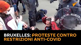 Bruxelles: proteste contro restrizioni anti-Covid