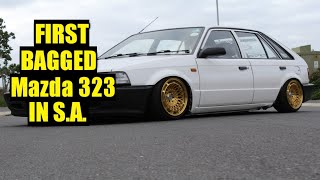 FIRST BAGGED MAZDA 323 IN S.A.