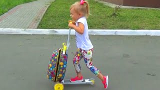 Самокат ЧЕМОДАН для детей!!! Scooter SUITCASE for kids entertainment for children