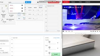 duet3d duet2 WIFI Laser 15/8W first Test