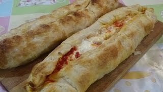 ВКУСНАЯ СЛОЙКА С КРАБОВЫМИ ПАЛОЧКАМИ из слоеного теста ♥