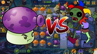 ✔️FUME SHROOM VS JESTER NẤM BÉ BỰ VÀ CHÚ HỀ !! - Plants Vs Zombies 2 - Hoa Quả Nổi Giận 2