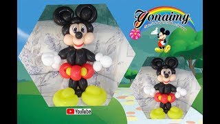 COMO HACER A MICKEY MOUSE (EN UN SOLO TUTORIAL). HOW TO MAKE A MICKEY MOUSE BALLOON.