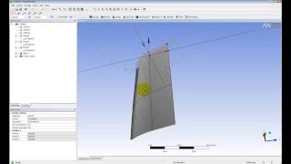 Видеоурок CADFEM VL1201 - Cоздание параметрической CAD модели лопатки в среде ANSYS Design Modeler