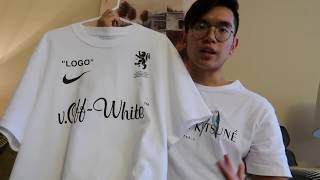 Off White x Nike Mercurial White Tee Shirt Review and Sizing!!