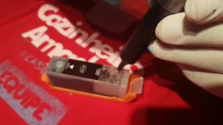 Recarregando cartucho Canon ix6810