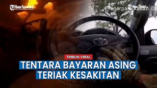 Detik-detik Artileri Rusia Bakar Kendaraan Militer Ukraina, Tentara Bayaran Asing Teriak Kesakitan